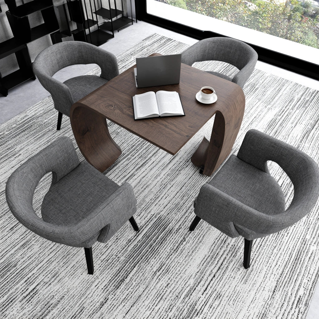 Eettafel, kleur donkerbruin